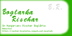 boglarka rischar business card